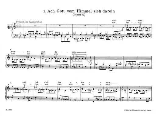 Choralvorspiele - Telemann - Performance Score, Anthology