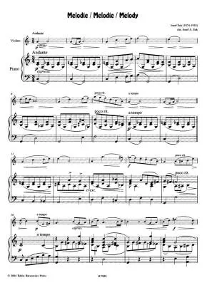 Kompositionen fur Violine und Klavier - Suk - Performance Score, Part - Violin, Piano