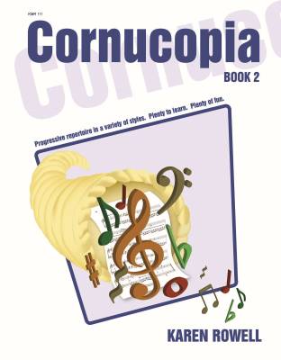 Debra Wanless Music - Cornucopia Level 2 - Rowell - Piano - Book