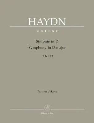 Baerenreiter Verlag - Symphony in D Major Hob. I:93 - Haydn - Score, Urtext Edition - Orchestra