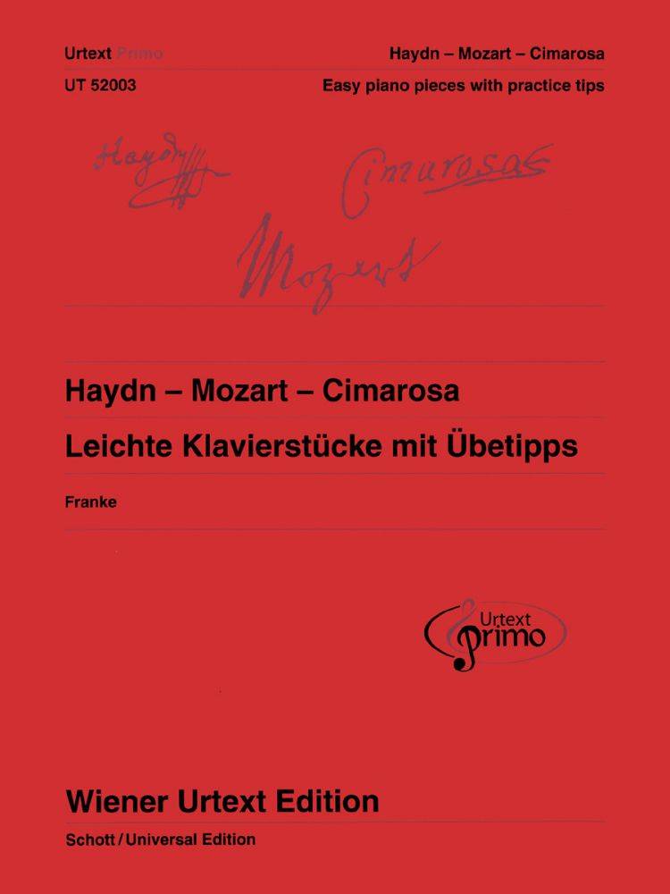 Easy Piano Pieces With Practice Tips, Vol.2 - Haydn/Mozart/Cimarosa - Piano - Book
