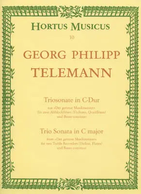 Baerenreiter Verlag - Triosonate fur Zwei Altblockfloten (Violinen, Querfloten) und Basso Continuo C-dur - Telemann - Performance Score, Part - Recorder, Basso Continuo