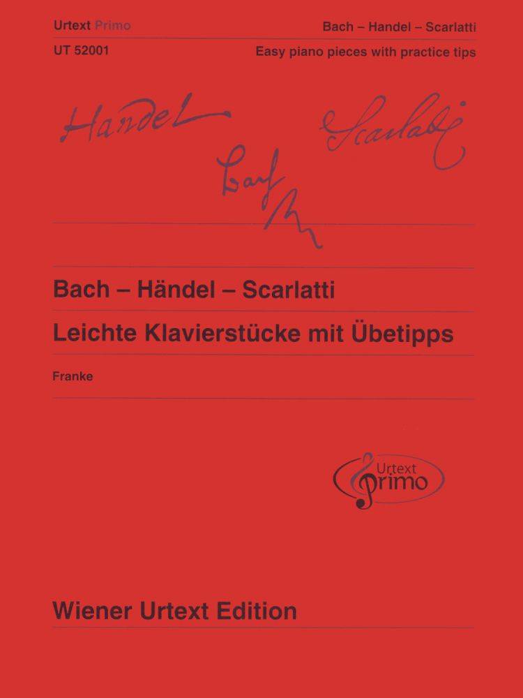 Easy Piano Pieces With Practice Tips, Vol.1 - Bach/Handel/Scarlatti - Piano - Book