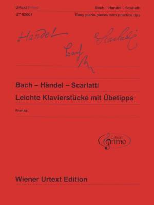 Wiener Urtext Edition - Easy Piano Pieces With Practice Tips, Vol.1 - Bach/Handel/Scarlatti - Piano - Book
