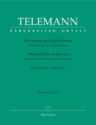 Baerenreiter Verlag - Harmonischer Gottesdienst - Telemann - Score, Set of Parts, Urtext Edition, Anthology