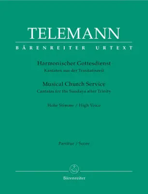Baerenreiter Verlag - Harmonischer Gottesdienst - Telemann - Score, Set of Parts, Urtext Edition, Anthology