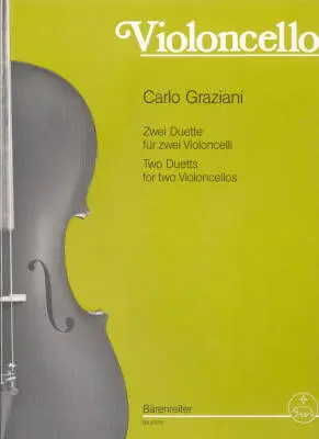 Baerenreiter Verlag - Zwei Duette fur Violoncelli - Graziani - Performance Score - Violoncello