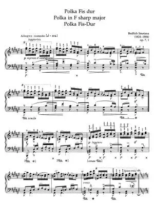 Polkas fur Klavier - Smetana - Performance Score, Urtext Edition - Piano
