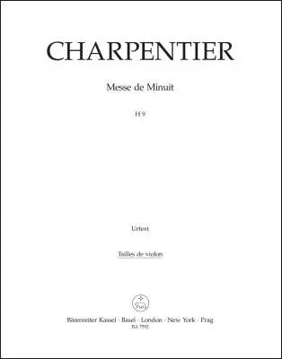 Baerenreiter Verlag - Messe de Minuit pour Noel H 9 - Charpentier - Viola II Part, Urtext Edition