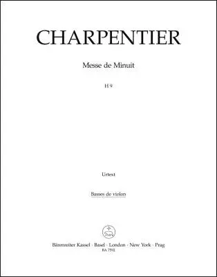 Baerenreiter Verlag - Messe de Minuit pour Noel H 9 - Charpentier - Cello/Double Bass Part, Urtext Edition