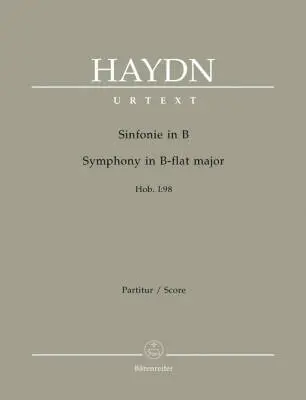 Baerenreiter Verlag - Symphony in B-flat Major Hob. I:98 - Haydn - Score, Urtext Edition - Orchestra