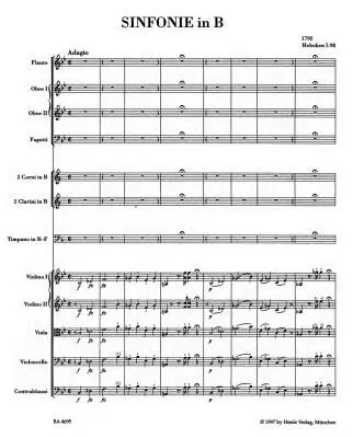 Symphony in B-flat Major Hob. I:98 - Haydn - Score, Urtext Edition - Orchestra