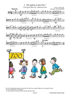 At the Zoo for Cello and Piano - Twardowski/ Cofalik - Performance Score, Part - Violoncello, Piano