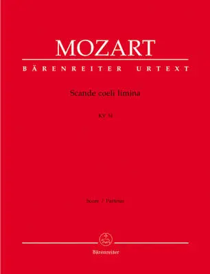 Baerenreiter Verlag - Scande Coeli Limina K. 34 - Mozart - Score, Urtext Edition