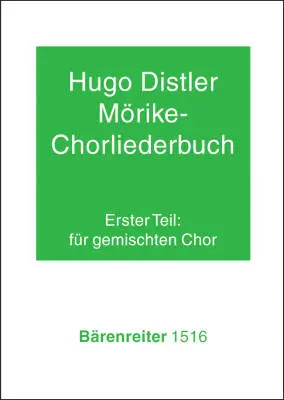 Baerenreiter Verlag - Morike-chorliederbuch, Teil 1 Op. 19 (1938/1939) - Distler - Choral Score, Anthology - Choir
