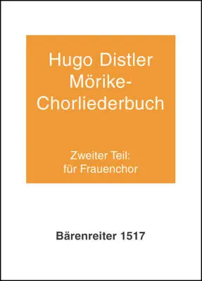 Baerenreiter Verlag - Morike-chorliederbuch, Teil 2 Op. 19 (1938/1939) - Distler - Choral Score, Anthology - Female Choir