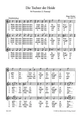 Morike-chorliederbuch, Teil 2 Op. 19 (1938/1939) - Distler - Choral Score, Anthology - Female Choir