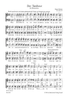Morike-chorliederbuch, Teil 3 Op. 19 (1938/1939) - Distler - Choral Score, Anthology - Male Choir