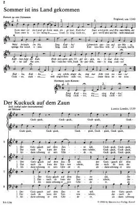 Gesang im Grunen - Choral Score, Anthology - Choir
