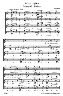 Salve Regina / Cantico Delle Creature - Eben - Choral Score - Choir