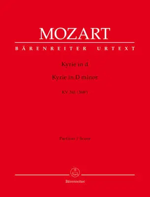 Baerenreiter Verlag - Kyrie in D Minor K. 341 (368a) - Mozart - Score, Urtext Edition