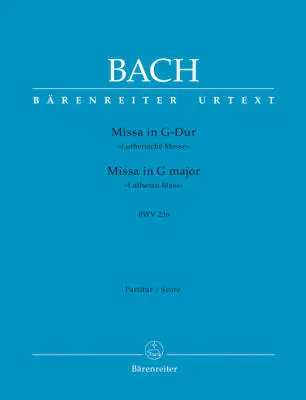 Baerenreiter Verlag - Mass in G Major BWV 236 Lutheran Mass - Bach - Score, Urtext Edition - Vocal, Mixed Choir, Orchestra