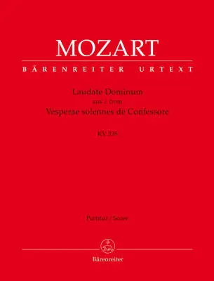 Baerenreiter Verlag - Laudate Dominum K. 339 - Mozart - Score, Urtext Edition