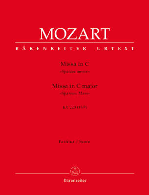 Missa in C Major K. 220 (196b) ''Sparrow Mass'' - Mozart - Score, Urtext Edition