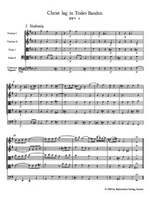 Christ Lay by Death Enshrouded BWV 4 - Bach - Study Score, Urtext Edition