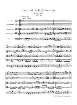 Mighty God, His Time Is Ever Best BWV 106 \'\'Actus Tragicus\'\' - Bach - Study Score, Urtext Edition