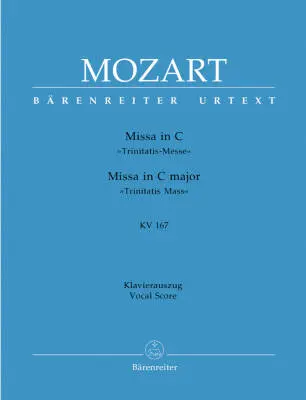 Baerenreiter Verlag - Missa in C Major K. 167 Trinitatis Mass - Mozart - Vocal Score, Urtext Edition
