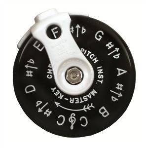 Master Key Pitch Pipe with Note Selector, F-F, Black