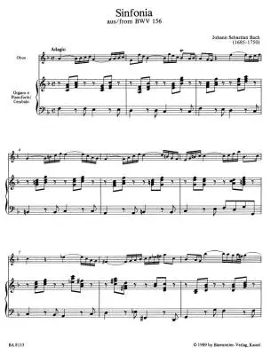 The Most Beautiful Oboe Solos from the Church Cantatas BWV 12, 21, 76, 156, 249 - Bach - Performance Score, Part - Orchestra
