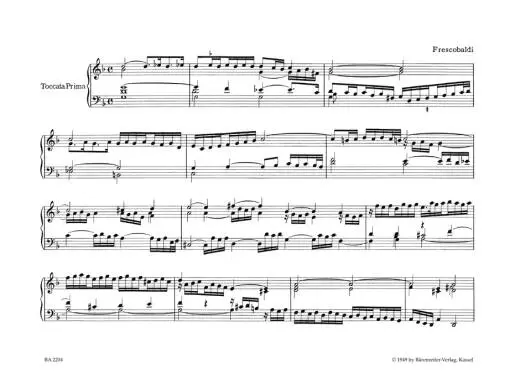 Das Zweite Buch der Toccaten, Canzonen Usw. 1637 - Frescobaldi - Performance Score, Anthology