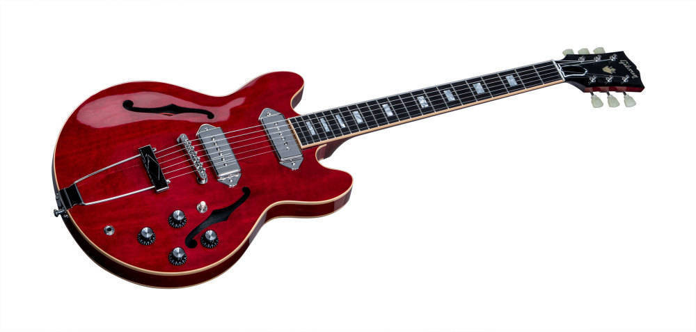 2015 ES-390 w/Nickel P90s - 60\'s Cherry
