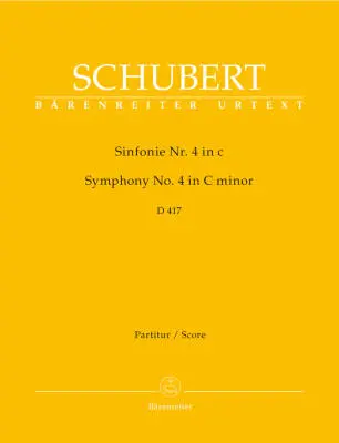 Baerenreiter Verlag - Symphony No. 4 in C Minor D 417 Tragic - Schubert - Score, Urtext Edition - Orchestra