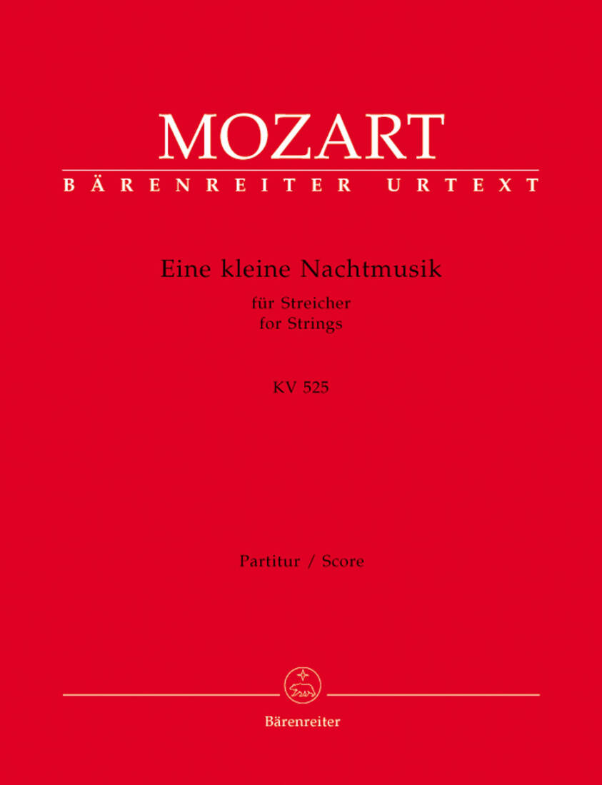 Eine Kleine Nachtmusik for Strings in G Major K. 525 - Mozart - Score, Urtext Edition - Strings