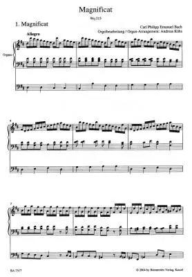 Magnificat Wq 215 - Bach - Organ Reduction