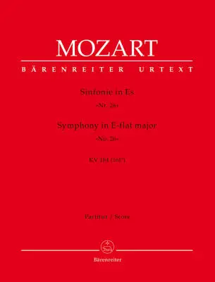 Baerenreiter Verlag - Symphony No. 26 in E-flat Major K. 184(166a) - Mozart - Score, Urtext Edition - Orchestra