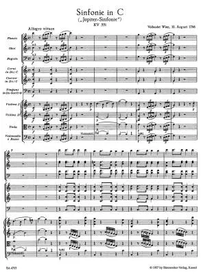 Symphony No. 41 in C Major K. 551 \'\'Jupiter Symphony\'\' - Mozart - Score, Urtext Edition - Orchestra