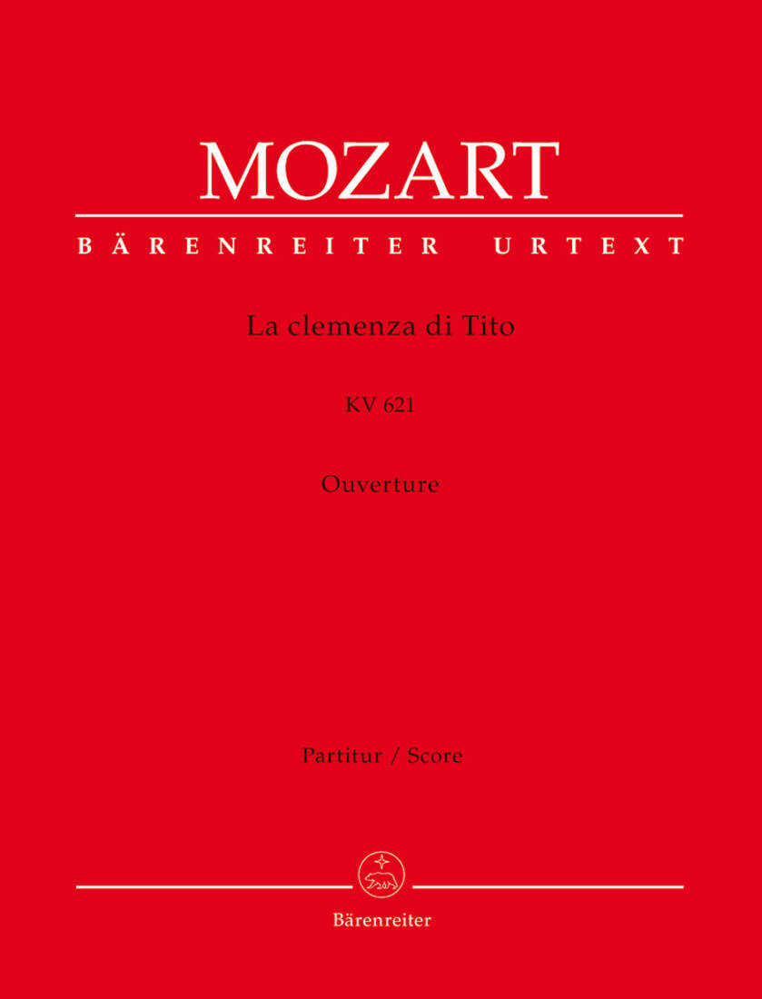 La Clemenza Di Tito KV 621 - Mozart - Score, Urtext Edition - Orchestra