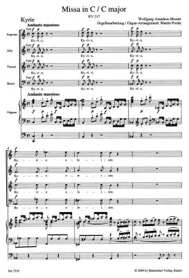 Missa in C Major K. 317 \'\'Coronation Mass\'\' - Mozart - Organ Reduction - Soloists, Choir, Organ
