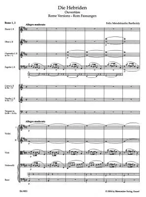 The Hebrides Op. 26 - Mendelssohn Bartholdy - Score, Urtext Edition