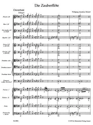 The Magic Flute K. 620 - Mozart - Score, Urtext Edition - Orchestra
