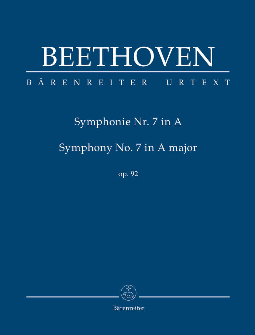 Symphony No. 7 in a Major Op. 92 - Beethoven - Study Score, Urtext Edition - Orchestra