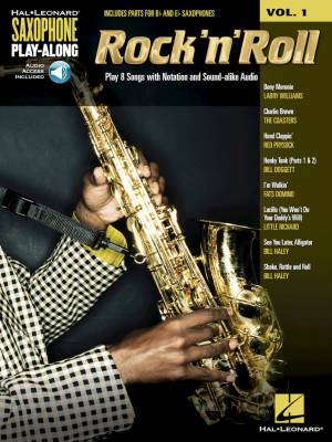 Rock \'n\' Roll: Saxophone Play-Along Volume 1 - Book/Audio Online