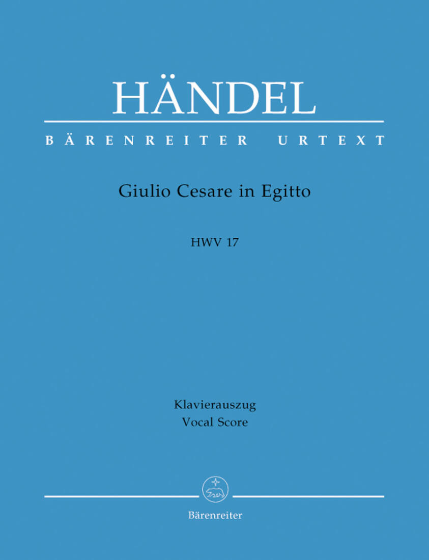 Giulio Cesare in Egitto HWV 17 - Handel - Vocal Score, Urtext Edition - Soloists, Orchestra