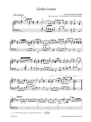 Giulio Cesare in Egitto HWV 17 - Handel - Vocal Score, Urtext Edition - Soloists, Orchestra