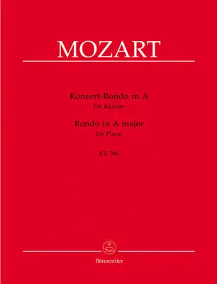 Baerenreiter Verlag - Concert Rondo for Piano in a Major K. 386 - Mozart - Performance Score - Piano