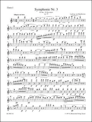 Symphony No. 3 in E-flat Major Op. 55 \'\'Eroica\'\' - Beethoven - Wind Set, Urtext Edition